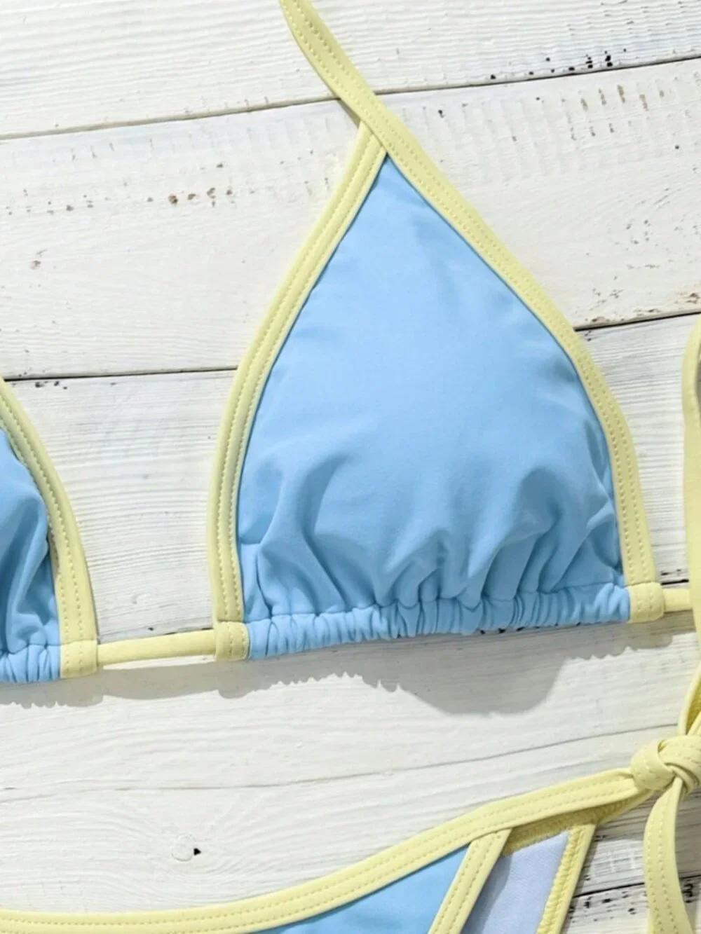 Multicolor Sexy Women's Halter Tie-Front Triangle Panty Bikini